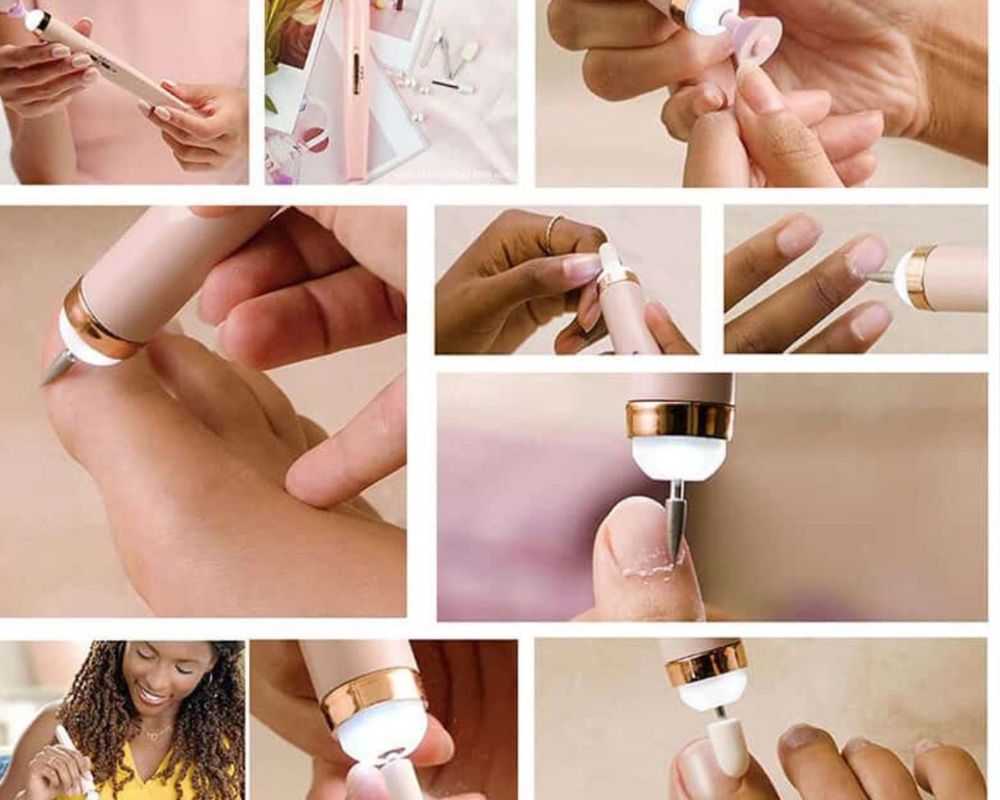 LIMA DE UÑAS ELECTRICAS CON CABEZALES